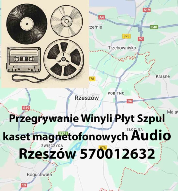 Przegrywanie Winyli Płyt Szpul Audio Rzeszów ul.Stanisława Wyspiańskiego 37B, 35-111 Rzeszów