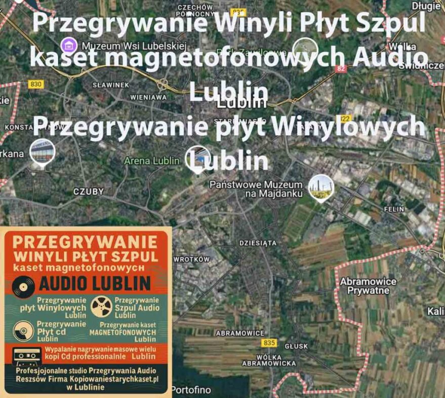 Przegrywanie Winyli Płyt CD Szpul kaset Audio Lublin