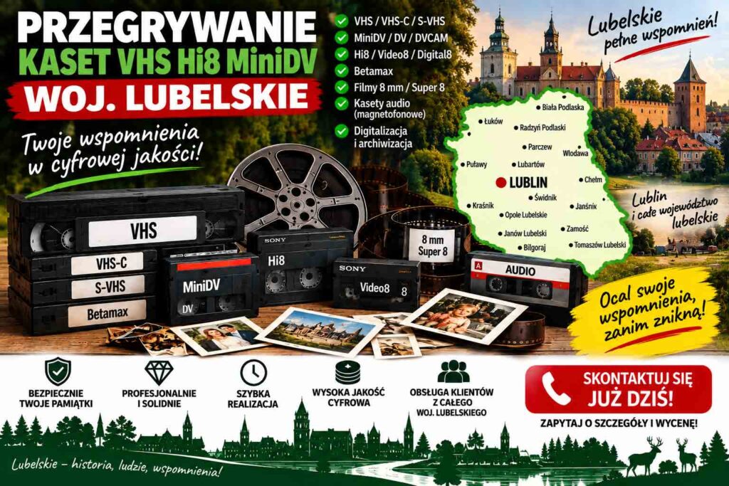 Przegrywanie kaset Woj Lubelskie