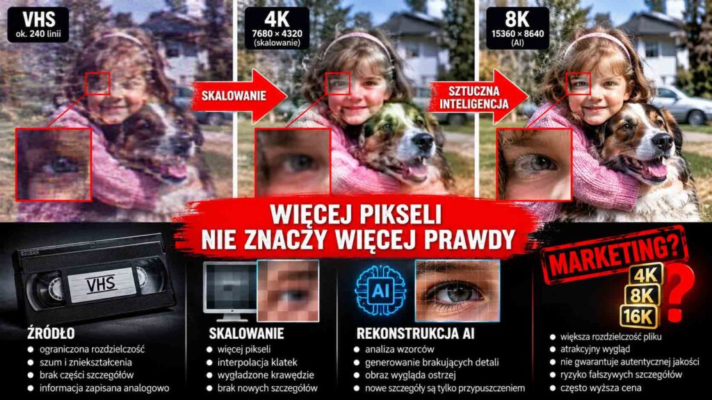 skalowanie kaset vhs do 4 k 8k
